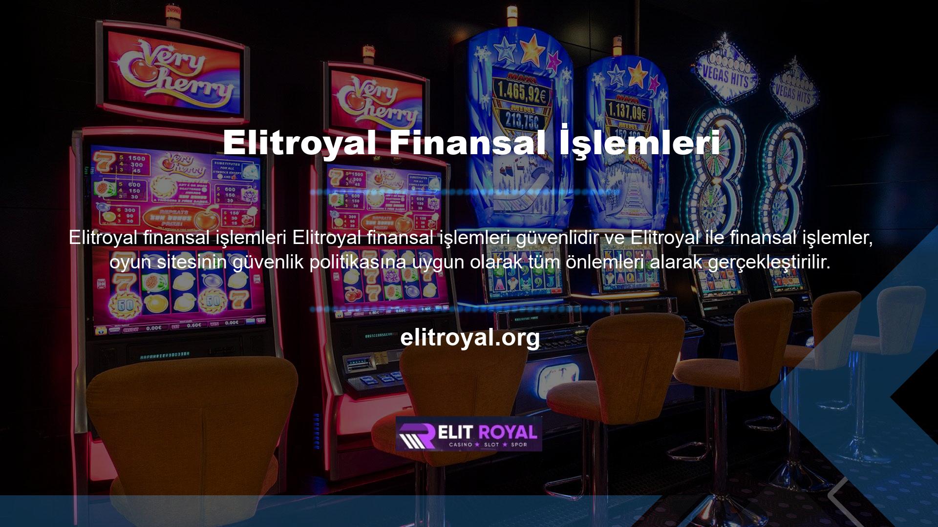 Üyelerin para bilgilerinin tutulduğu sunucular çok güvenlidir